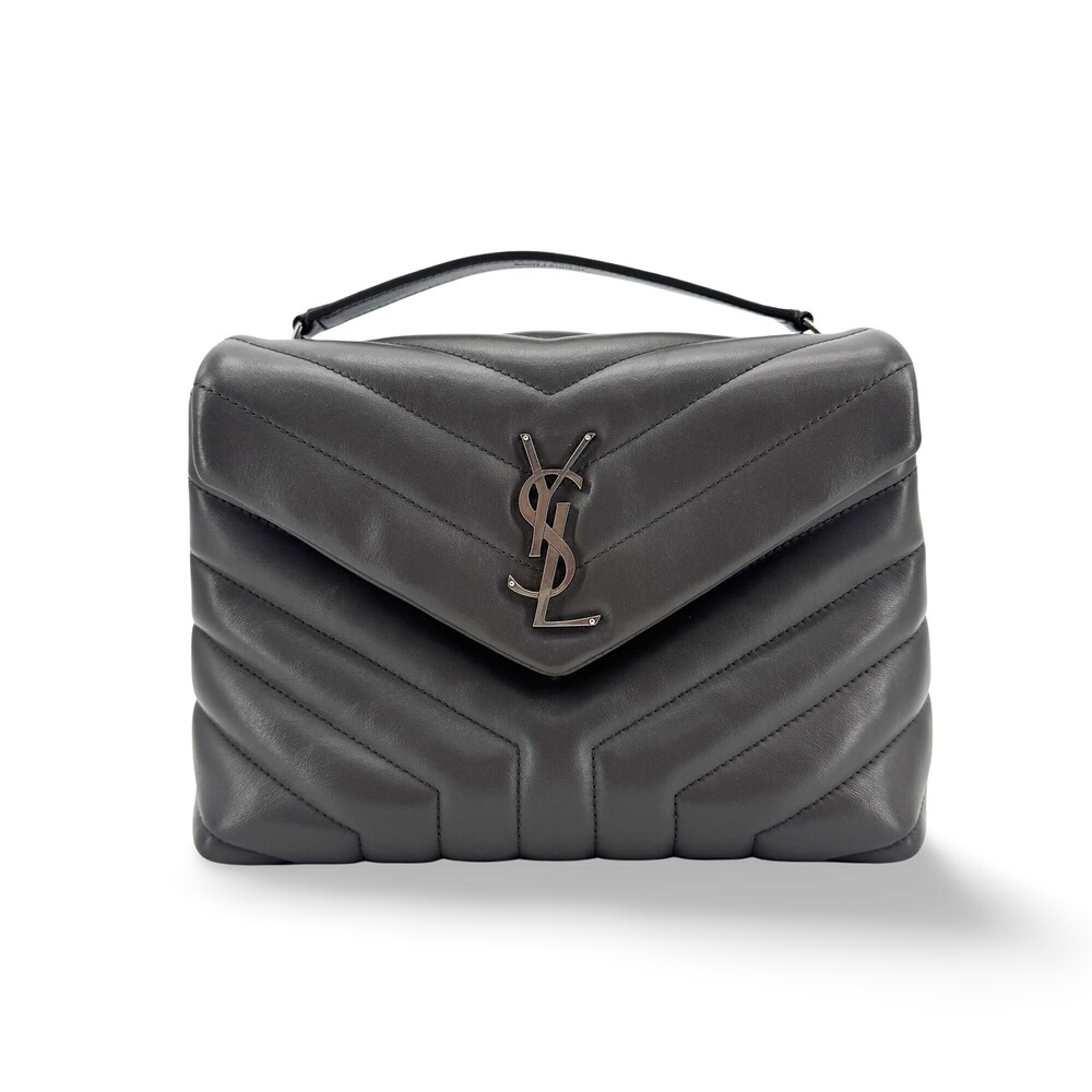 Saint Laurent LouLou Top Handle Matelasse Chevron Leather Medium